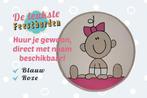 Geboortebord Baby met strik geboorteborden huren voor meisje, Ophalen, Zo goed als nieuw, Geboortebord