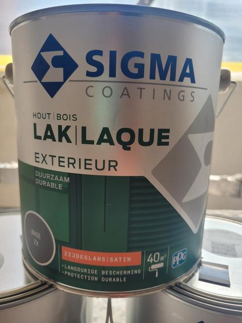 Sigma zijdeglans kozijnenverf voor buiten., Doe-het-zelf en Verbouw, Verf, Beits en Lak, Nieuw, Verf, Minder dan 5 liter, Grijs