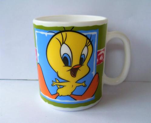 Tweety en Sylvestor Beker / Mok Looney Tunes, Verzamelen, Stripfiguren, Zo goed als nieuw, Gebruiksvoorwerp, Looney Tunes, Ophalen of Verzenden