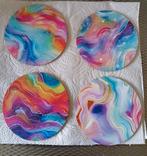 Te koop houten onderzetters, Ophalen, Zo goed als nieuw, Glas of Kopje