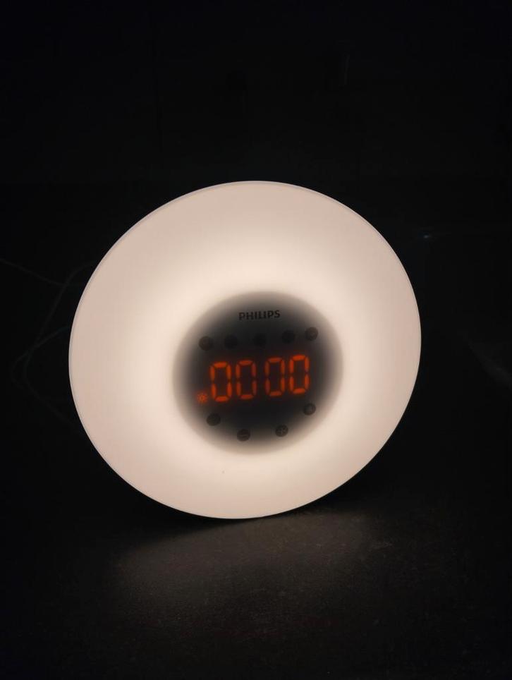 Philips Wake-up Light Wekker HF3506 twv €91,30, Huis en Inrichting, Woonaccessoires | Klokken, Zo goed als nieuw, Wekker of Tafelklok