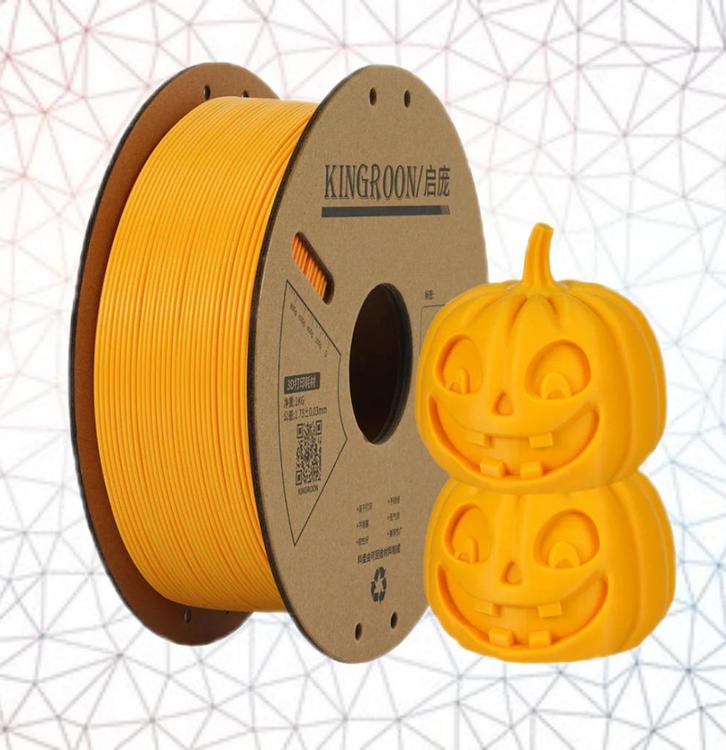 KINGROON 3D filament PLA ORANJE 1,75mm rol a 1 kilo, Computers en Software, 3D-printerbenodigheden, Nieuw, Ophalen of Verzenden