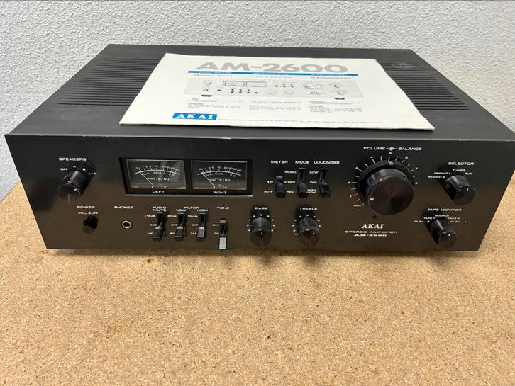 AKAI AM2600 versterker voor de echte liefhebber, Audio, Tv en Foto, Versterkers en Receivers, Gebruikt, 60 tot 120 watt, Overige merken