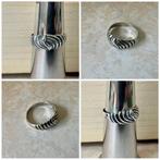 Oude zilveren ring mt 18,5, Sieraden, Tassen en Uiterlijk, Ringen, 18 tot 19, Ophalen of Verzenden, Zo goed als nieuw, Dame of Heer