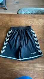 Hummel sportbroek met binnenbroek maat m, Ophalen of Verzenden, Gedragen, Blauw, Voetbal