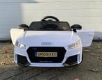 Audi TT'RS 12v zwart - RC – Leder zit – Rubberband Blue, Kinderen en Baby's, Ophalen of Verzenden, Nieuw