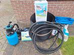 Compleet Zwembad 2x3, pomp,rubbertegels, afdekzeil, solarmat, Ophalen, Minder dan 80 cm, Zo goed als nieuw, Opzetzwembad