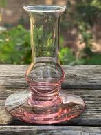 Roze Glazen Kandelaar/Vaasje, Ophalen of Verzenden