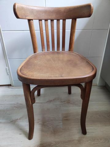 Antiek gebogen stoel Thonet bistro origineel Vintage hout beschikbaar voor biedingen