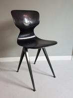 Industriële GALVANITAS stoel Zwart - Vintage jaren 60-70, Huis en Inrichting, Stoelen, Zwart, Ophalen of Verzenden, Zo goed als nieuw