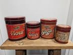 4 VINTAGE VOORRAADBUSSEN, Huis en Inrichting, Ophalen of Verzenden, Gebruikt