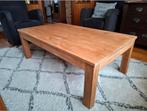 Salontafel massief licht teakhout. Gratis!, Huis en Inrichting, Tafels | Salontafels, Ophalen, 100 tot 150 cm, Teakhout, 50 tot 100 cm