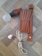 Vintage Deense design teakhouten schaarlamp zwenklamp, Antiek en Kunst, Ophalen of Verzenden