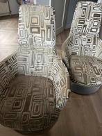 2 Natuzzi Fauteuils - Italiaans Design, Gebruikt, Twee, Bruin, Ophalen of Verzenden