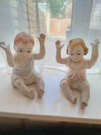 Twee grote porseleinen Piano baby's, Antiek en Kunst, Ophalen of Verzenden