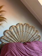 Rotan hoofdbord Ibiza stijl 200x159cm + pampas, Ophalen, Overige materialen, Beige, Tweepersoons