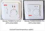 Nieuw Thermostaat t.b.v. electrische vloerverwarming 2 types, Nieuw, Ophalen of Verzenden