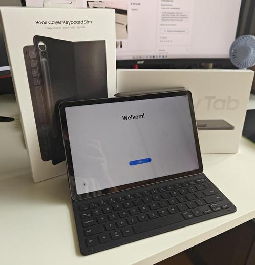 Galaxy Tab S9 FE (WiFi) (2023) met Pen & Keyboard-cover, Computers en Software, Android Tablets, Zo goed als nieuw, Wi-Fi, 11 inch