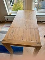 Uitschuifbare Massief Houten Eettafel, Ophalen, 100 tot 150 cm, 50 tot 100 cm, Zo goed als nieuw