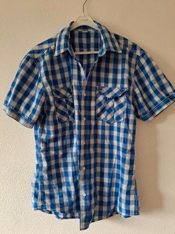 Blauw overhemd maat m (heren) beschikbaar voor biedingen