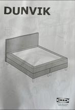 Ikea DUNVIK boxspring 180x200 - Donkergrijs, Ophalen, Tweepersoons, Zo goed als nieuw, 180 cm