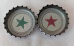 Heineken Pilsener Kroonkurken - Set van 2, Verzamelen, Biermerken, Ophalen of Verzenden, Gebruikt, Flesje(s), Heineken