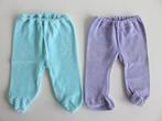 Feetje baby slobbroekjes lila en turquoise kleine maat 62/68, Broekje, Jongetje of Meisje, Ophalen of Verzenden, Zo goed als nieuw