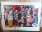 Heineken poster van Frans Mettes, Gebruikt, Ophalen of Verzenden