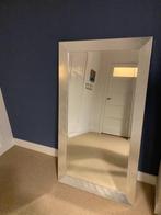 wandspiegel facetgeslepen zilverenlijst, Ophalen, 100 tot 150 cm, Zo goed als nieuw, Rechthoekig