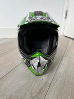 Cross helm Kawasaki Team Green HJC helmet mt L, HJC, Ophalen of Verzenden, L, Tweedehands