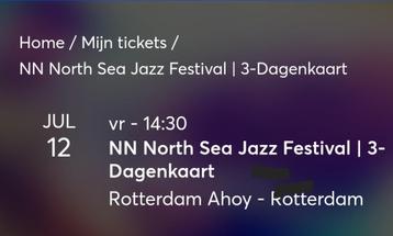 3x 3 -dagen kaarten North Sea Jazz