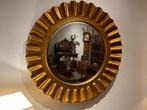 Grote ronde spiegel met gouden lijst, Huis en Inrichting, Woonaccessoires | Spiegels, Ophalen, 7671cm, 100 tot 150 cm, Rond