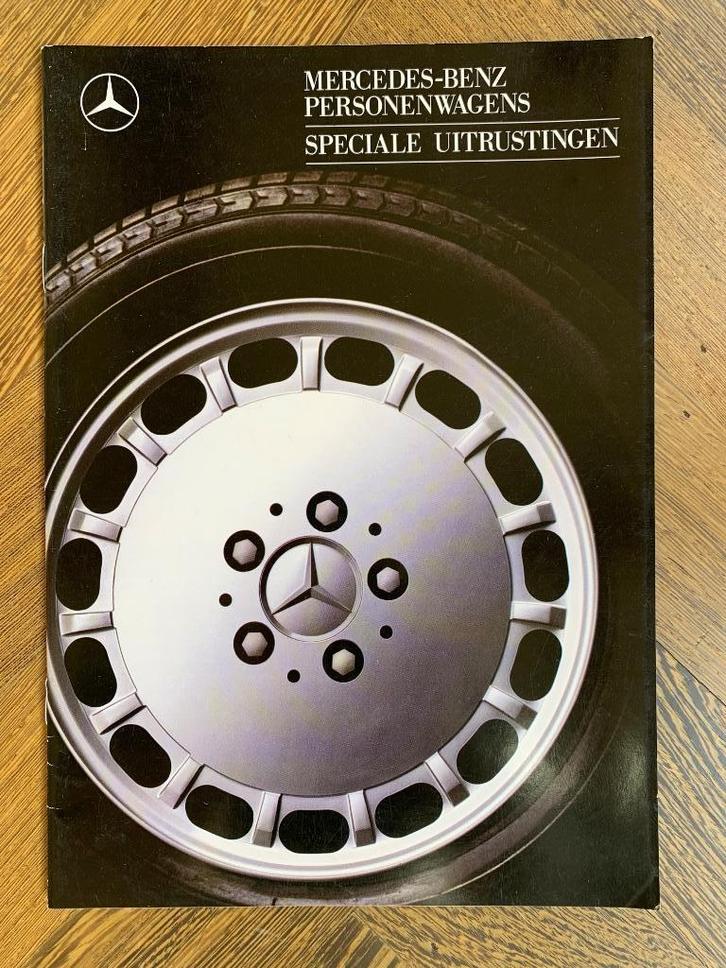 NL brochure folder Mercedes-Benz Speciale uitrustingen 1987, Boeken, Auto's | Folders en Tijdschriften, Zo goed als nieuw, Mercedes