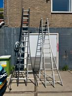 2 Uitklapbare Ladders - 4.40m & 3.60m, Doe-het-zelf en Verbouw, Ladders en Trappen, Ophalen, Gebruikt, Ladder, Opvouwbaar of Inschuifbaar