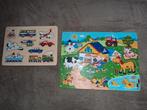 Houten kinderpuzzels, Kinderen en Baby's, Speelgoed | Kinderpuzzels, Ophalen, Zo goed als nieuw, 6 maanden tot 2 jaar, Van hout