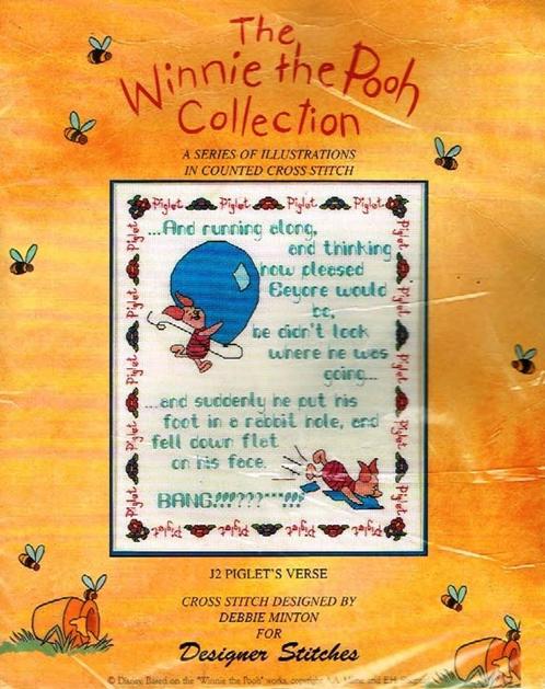 Cado winnie the pooh borduurpakket, piglet's verse, Hobby en Vrije tijd, Borduren en Borduurmachines, Nieuw, Borduurpakket, Handborduren