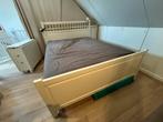 Hemnes Bed 160x200 incl. Matras, lattenbodems & middenbalk, Huis en Inrichting, Slaapkamer | Bedden, Ophalen, Gebruikt, Wit, Tweepersoons