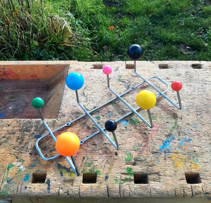 Vintage Spoetnik - Kapstok - (Sputnik / Retro / popart), Huis en Inrichting, Woonaccessoires | Kapstokken, Zo goed als nieuw, Wandkapstok