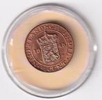 Nederlands Indie 1/2 Cent  1945 PP met randtikje, Verzenden, Koningin Wilhelmina, Overige waardes, Losse munt