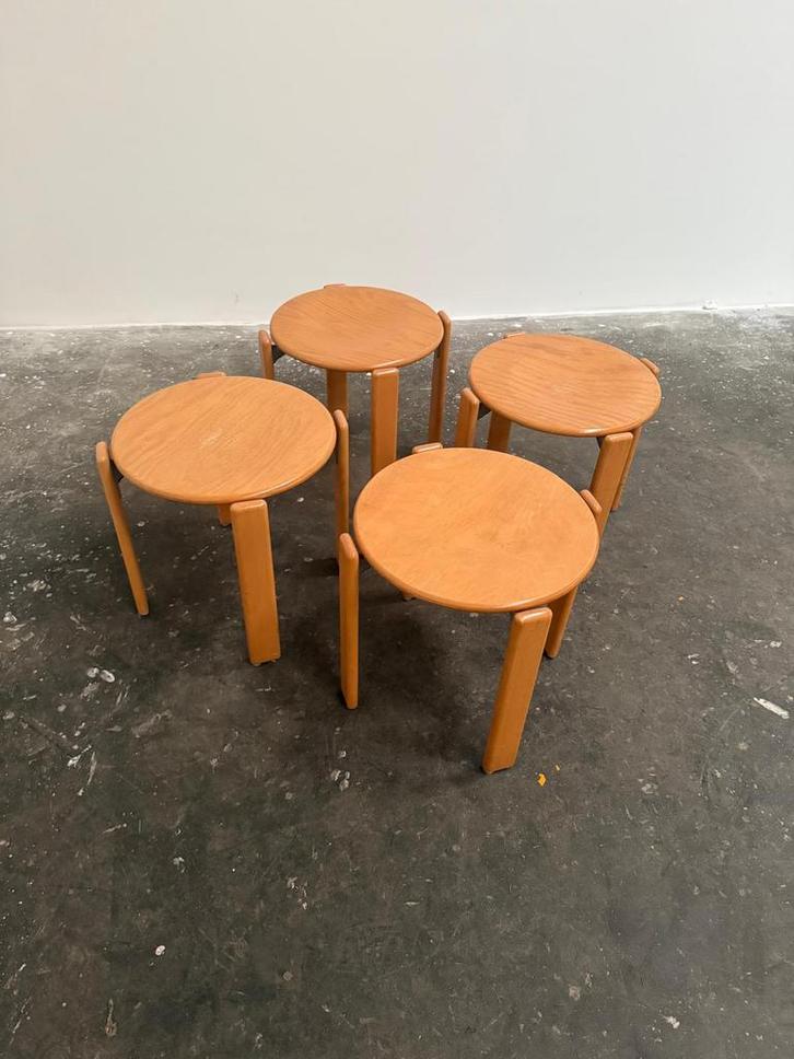 Kusch Co Bruno Rey krukken (3 van 4 beschikbaar), Huis en Inrichting, Krukjes, Zo goed als nieuw, Hout, Ophalen