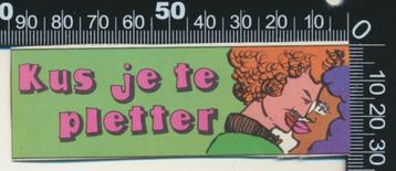 Sticker: Kus je te pletter beschikbaar voor biedingen