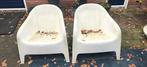 2 Witte kuipjes ikea, Tuin en Terras, Tuinstoelen, Ophalen, Gebruikt, Kunststof
