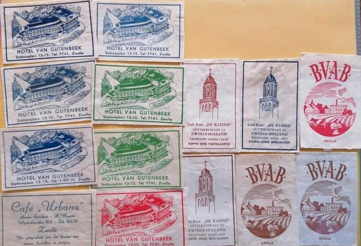 Zwolle 475, Verzamelen, Suikerzakjes, Ophalen of Verzenden