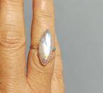 Zilveren ring met natuurlijke Maansteen steen zilver 925, Sieraden, Tassen en Uiterlijk, Ringen, O.T., Wit, Nieuw, Ophalen of Verzenden