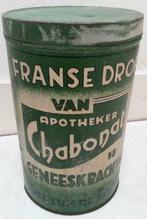 Chabonat apotheker vintage blik franse drop geneeskrachtig, Verzamelen, Blikken, Ophalen, Gebruikt, Overige