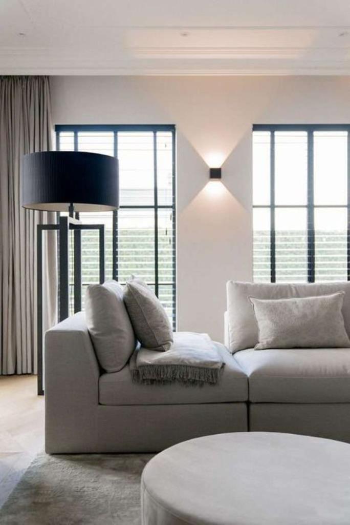 Colmore Vloerlamp Metaal 41x41x143 cm Mat Zwart, Huis en Inrichting, Lampen | Vloerlampen, Nieuw, 100 tot 150 cm, Metaal, Ophalen