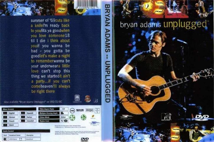 Bryan Adams -  MTV Unplugged     Originele DVD, Cd's en Dvd's, Dvd's | Muziek en Concerten, Nieuw in verpakking, Muziek en Concerten
