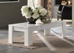 Salontafel Mona Hoogglans wit -AANBIEDING-, Nieuw, Minder dan 50 cm, Rechthoekig, 50 tot 100 cm