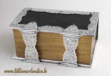 Antieke BIJBEL BIBLIA STATENBIJBEL (1852) ZILVER Schoonhoven beschikbaar voor biedingen