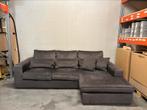 Hoekbank velvet grijs - Zitmaxx, Huis en Inrichting, Ophalen, Gebruikt, Stof, Trendy